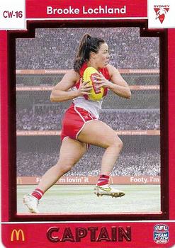 2023 AFL TeamCoach - AFLW Captains - Red #CW-16 Brooke Lochland Front